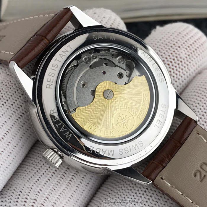 百達翡麗PATEK PHILPPE 男士時尚腕表 西鐵城機芯 牛皮錶帶  wssb3646